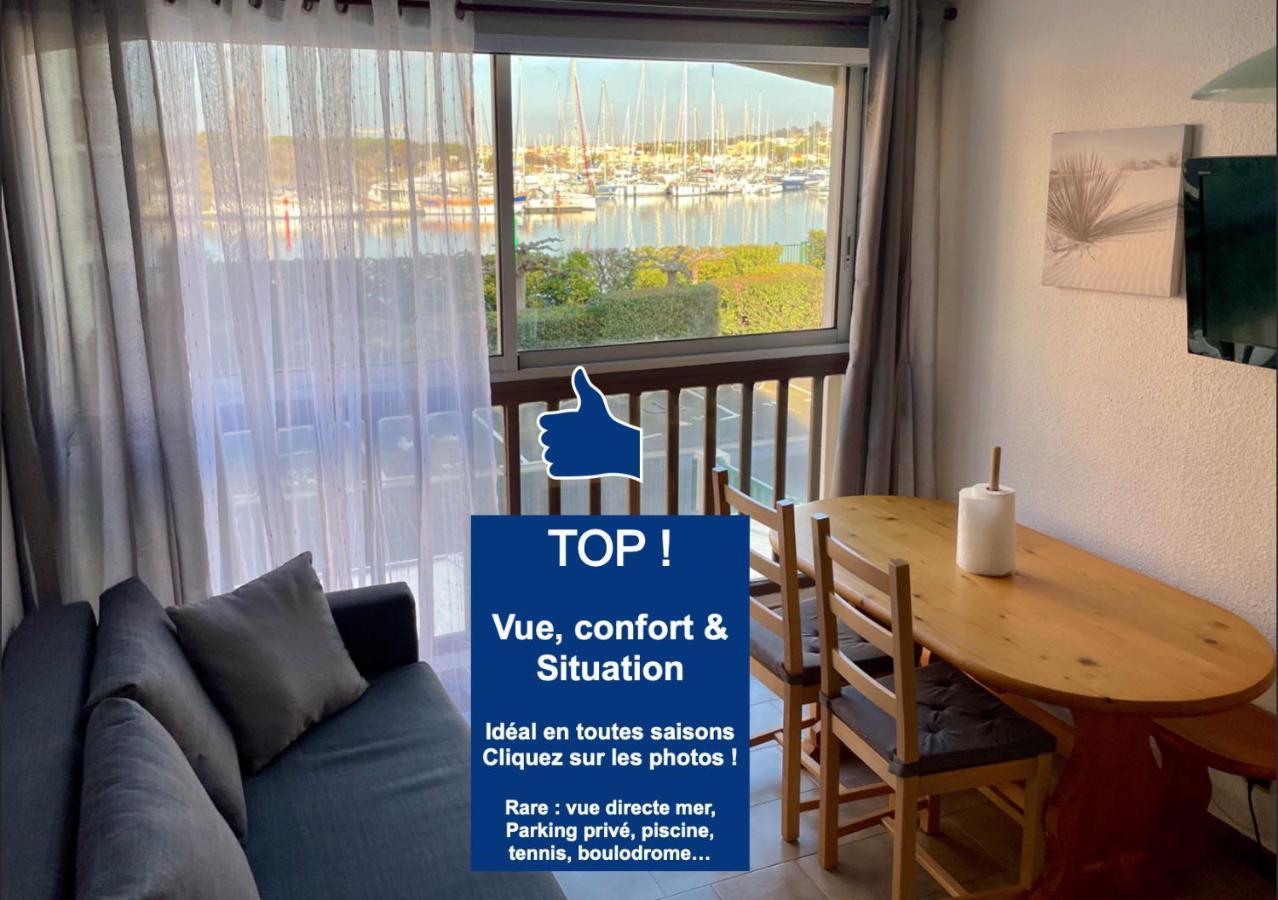 Studio Face A La Mer 4 Couchages - Gratuits Piscine Tennis Et Un Parking Prive Rare Et Tres Utile - Vue Magnifique Sur La Mer - Agreable En Toutes Saisons Ile Des Pecheurs - La Brigantine - Emplacement Et Vue Rares Au Cap D'Agde Exterior photo